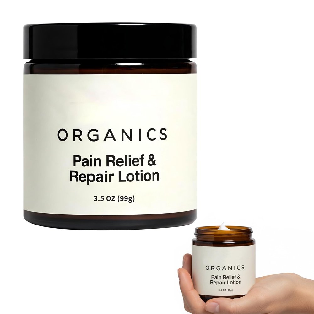 Vingtank Relief Repair Lotion, Organic Arnica Herbal Soothing Formula, Absorbs Quickly, Refreshing and Non-greasy, Rich in Magnesium, for Daily Soothing Comfort (100 ml/3.38 fl oz)