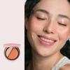 1 PC Nuscents Blush & Highlighter Palette, Multi Purpose 2 Color Facial Blusher Cream & Makeup Highlighter (#Salmo) view 2