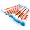 10pcs Makeup Brushes Set Foundation Powder Eye Shadow Blush Blending Lip Fan Make Up Brush Kit Cosmetic Tool view 2