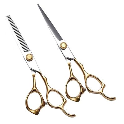 7-inch Professional Hair Clippers - Hair Thinning Scissors - Ideal for Hairdressers and Home Use. Multi-functional Hair Clipper Tool (Scissors Set)