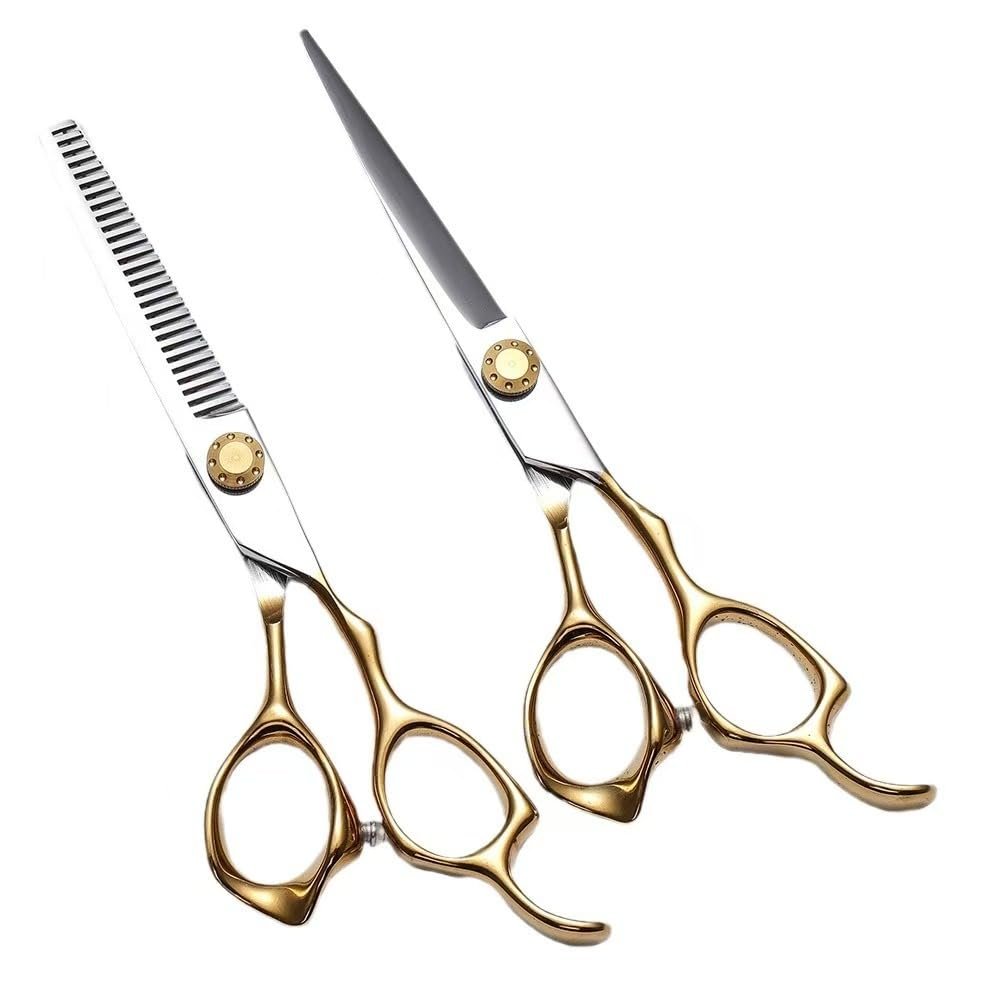 7-inch Professional Hair Clippers - Hair Thinning Scissors - Ideal for Hairdressers and Home Use. Multi-functional Hair Clipper Tool (Scissors Set)