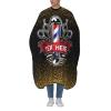 Custom Barber Cape for Men Personalized Glitter Barber Professional Hair Cutting Cape with Text Customized Salon Haircut Apron for Home Salon Barbershop view 3