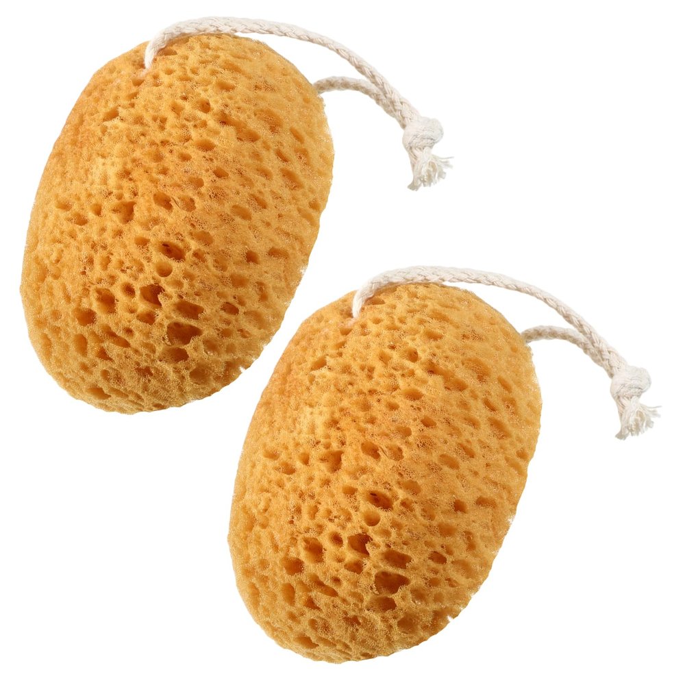 2 Pcs Bath Sponges for Shower, Body Scrubber Sponges, Large Foam Loofah Exfoliating Face Puff for Women Men, Bathroom Accessories