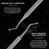 FERYES Professional Ingrown Toenail Tool | 2-in-1 Surgical Stainless Steel File & Lifter | Home Pedicure Tool for Nail Cleaner & Removal view 2