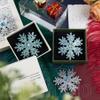 KINCHYGO, 12 Pack Christmas Hair Clip Sparkly Snowflake Barrettes Frozen Accessories for Winter Women Princess Cosplay view 3