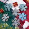 KINCHYGO, 12 Pack Christmas Hair Clip Sparkly Snowflake Barrettes Frozen Accessories for Winter Women Princess Cosplay view 4