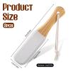 2 Pack Pumice Stone Foot File, Wooden Pedicure Foot Scrubber Feet Callus Remover for Dead Skin and Corns Pedicure Pumice Stone for Feet for Use in Shower Remove Corn Hard Skin view 2