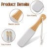 2 Pack Pumice Stone Foot File, Wooden Pedicure Foot Scrubber Feet Callus Remover for Dead Skin and Corns Pedicure Pumice Stone for Feet for Use in Shower Remove Corn Hard Skin view 4