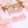 24Pcs French Tip Press on Nails Pink Bow Fake Nails With Rhinestones Glue on Nails Glossy Full Cover Acrylic Nails for Women Nail Decoration Nail Art Supplies view 3