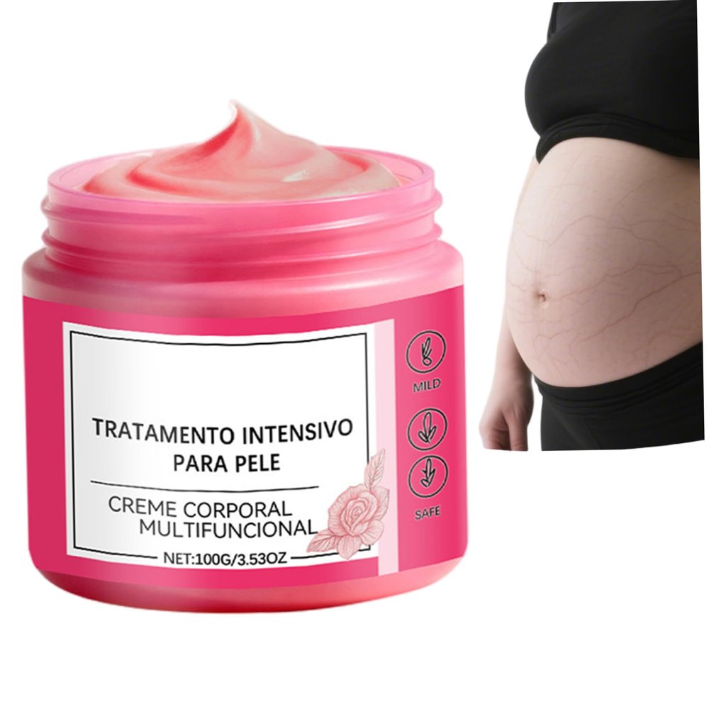 1Pcs Moisturizing Body Cream for Skin Elasticity, 3.5oz Stretch Mark Cream with Glycerin Hydration, Rose Water Formula for Softer Skin