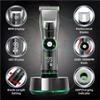 YHNNH Men's Professional Hair Clipper, Ceramic Blade, Waterproof Electric Cordless Clipper, Display Screen, Hair Clipper view 2