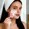 2 Pack Silicone Manual Cleansing Brush Skin Friendly Face Cleaner Brush Exfoliator Cleanser Soft Brushes Waterproof Face Scrubber Exfoliating Brushes for Blackheads Makeup Removal view 3