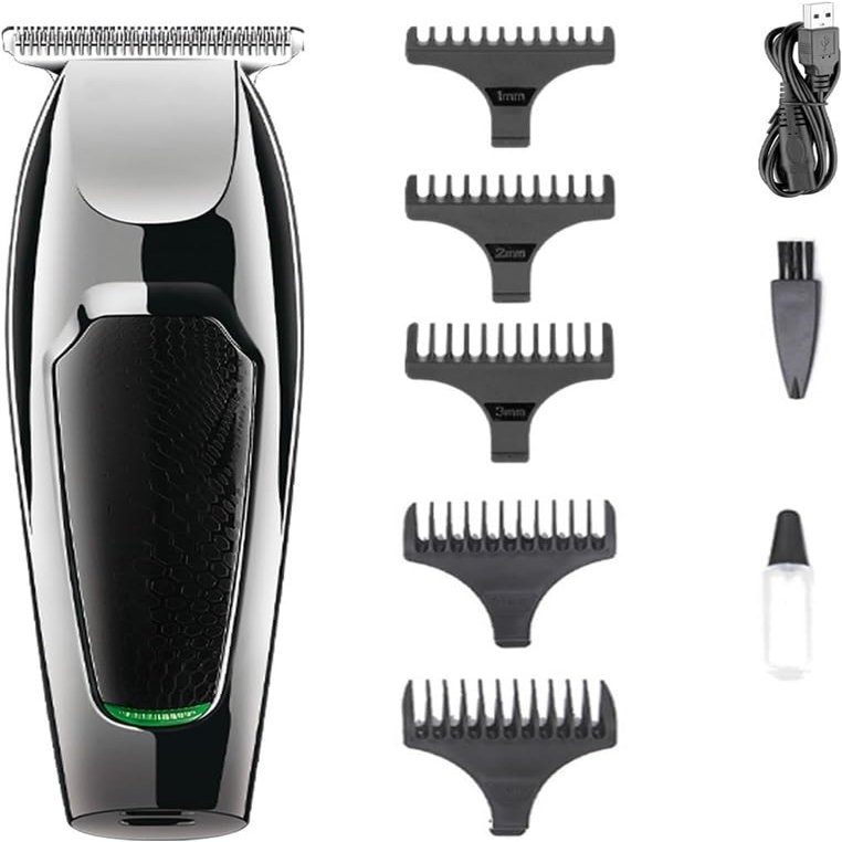 YHNNH Men's Professional Hair Clipper, Rechargeable Cordless Electric Hair Clipper, Beard Trimmer