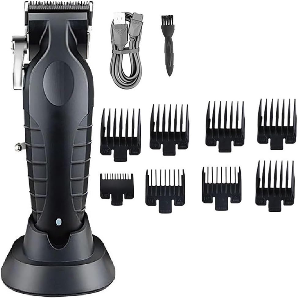 YHNNH EKHOU Professional Hair Clippers for Men, Barber Cut Machine Cordless Trimmer Rechargeable Electric with Charging Base
