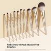 10-Piece Makeup Brush Set with Travel Pouchincludes Eyeshadow Brush, Concealer Brush, Blush Brush, And Foundation Brush. Travel-Friendly Set Suitable for Daily Use and All Occasions. view 3