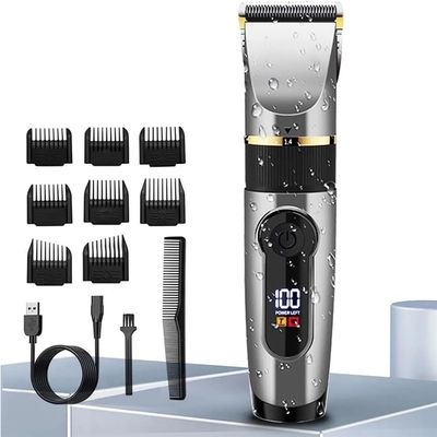 YHNNH Men's Professional Hair Clipper, Rechargeable Electric Trimmer, Suitable for Beards and Children's Hair Clippers.