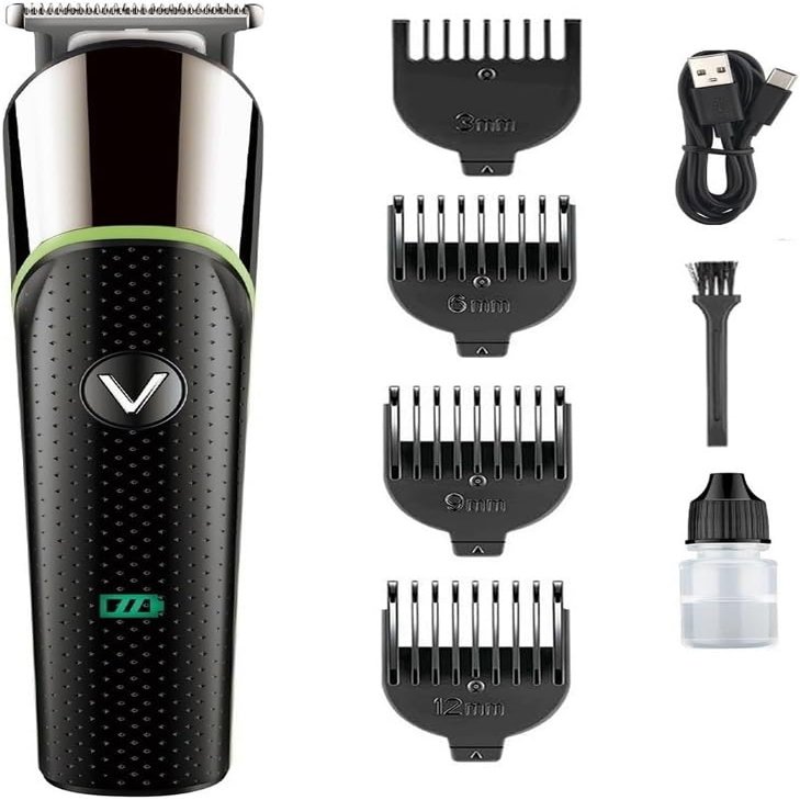 YHNNH Men's Professional Hair Clippers, Rechargeable Hair Clippers, Wireless Adjustable Trimmer