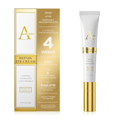 Abarno Retinol Eye Cream for Dark Circles and Puffiness  Hydrating Eye Serum for Wrinkles and Fine Lines, Anti-Aging Under eye Cream for Women, 0.71 fl oz