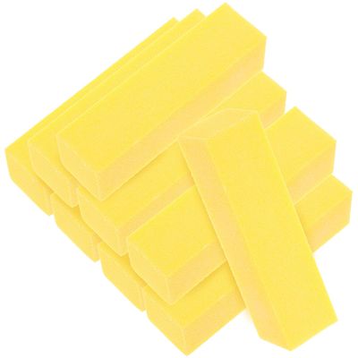 Luxshiny 10pcs Sided Nail Buffer Block Professional Nail Files for Natural Portable Manicure Pedicure Tool Easy to Use for Travel and Home Use