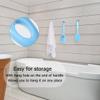 ABOOFAN Silicone Shower Brush with Long Handle for Body Cleaning and Exfoliating Ergonomic Bath Scrubber for Back Neck Shoulders Soft Non-Allergic Blue Silicone Head Easy Storage Hanging view 2