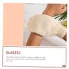 Wakauto 4Pcs Exfoliating Bath Shower Gloves for Body Scrub and Dead Skin Removal Strong Cleaning Friction Promotes Bathing Mitts for Deep Cleansing and Comfortable Massage view 3