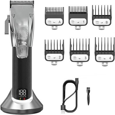 YHNNH Professional Hair Clippers for Men, Adjustable Barber Electric Clipper LCD Display Trimmer Beard Haircut Machine Rechargeable
