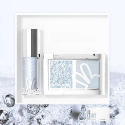 YIRAYUETT HYNTOOR Christmas Limited Edition Winter Eyeshadow and Lipstick Gift Set, Green Trail and Blue Wind Chimes, Shimmer and Satin Finish, Long Lasting Makeup Collection (03, M) (02)