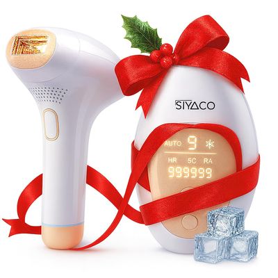 SIYACO Laser Hair Removal Device, 03 Heads at-Home IPL Hair Removal for Women & Men - Safe 45F Ice-Cooling Contact for Painless & Long-Lasting Results, 86% Hair Reduction in 3 Weeks for Full Body