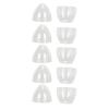 Pilipane Egg Shaped Makeup Sponge Case Transparent Plastic Storage Container for Makeup Artists and Women Portable Cute Sponge Blender Holder 5pcs 2 x 3in view 3