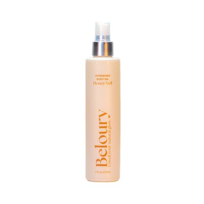 Beloury Honey Veil Hydrating Body Oil 7fl oz, Moisturizer for dry skin, Natural, With Argan Oil, Body Serum, After shower oil, Vegan, Nourishing, Clean Beauty, Paraben+Silicone free, Vitamin E