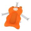Baby Bath Support Cushion Super Soft Spine Support Infant Floating Bath Pillow Orange Pig Adjustable Non Slip Breathable Mesh for Newborn Toddler Bath Time Polyurethane Cotton 3D view 2
