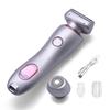 Livora Electric Shaver for Women,Razor for Women,2 in 1 Wet & Dry Waterproof Electric Razors,Silk Glide Pro Shaver with Removable Head for Leg Arm Underarm Bikini Area,Purple view 1