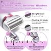 Livora Electric Shaver for Women,Razor for Women,2 in 1 Wet & Dry Waterproof Electric Razors,Silk Glide Pro Shaver with Removable Head for Leg Arm Underarm Bikini Area,Purple view 2