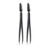 2PCS Eyebrow Tweezer Stainless Steel Ergonomic Design Professional Lash Tweezer For Eyelash Extensions And Eyebrow Grooming Black view 1