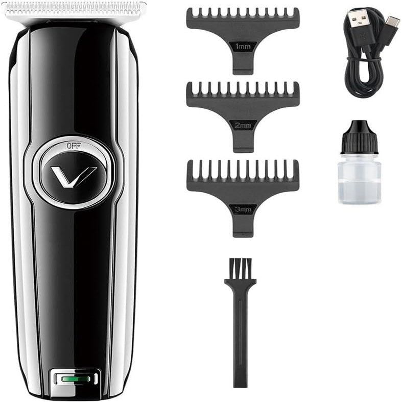 YHNNH Men's Hair Clipper, Rechargeable Beard Trimmer, Cordless Professional Hair Clippers with Edge Trimming Function