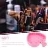 Alipis Silicone Makeup Brush Cleaner Mat Reusable Professional Makeup Tool for Eyeshadow Brow Brushes Soft Elastic Scrubber Pad Gentle Deep Cleaning view 3
