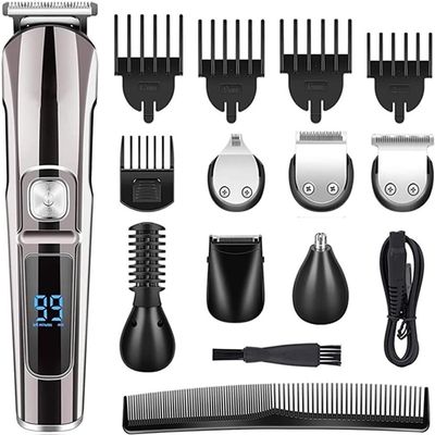 YHNNH Men's Hair Clipper, Waterproof 6-in-1 Electric Hair Clipper, Can Trim Beard and Body Hair.