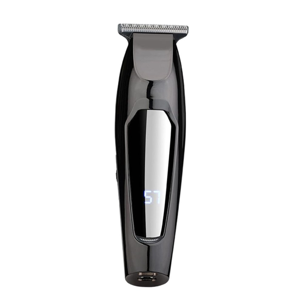 VICASKY Rechargeable Clipper with Display Ergonomic Electric Trimmer Metal Blade Haircut Shaver with Guide for Men Travel Use