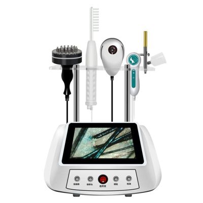 Hair Follicle Analyser Machine Hair Scalp Detector with Massage Function 5 Diagnosis Hair Tools Skin Care for Traveling Home Beauty Salon,N