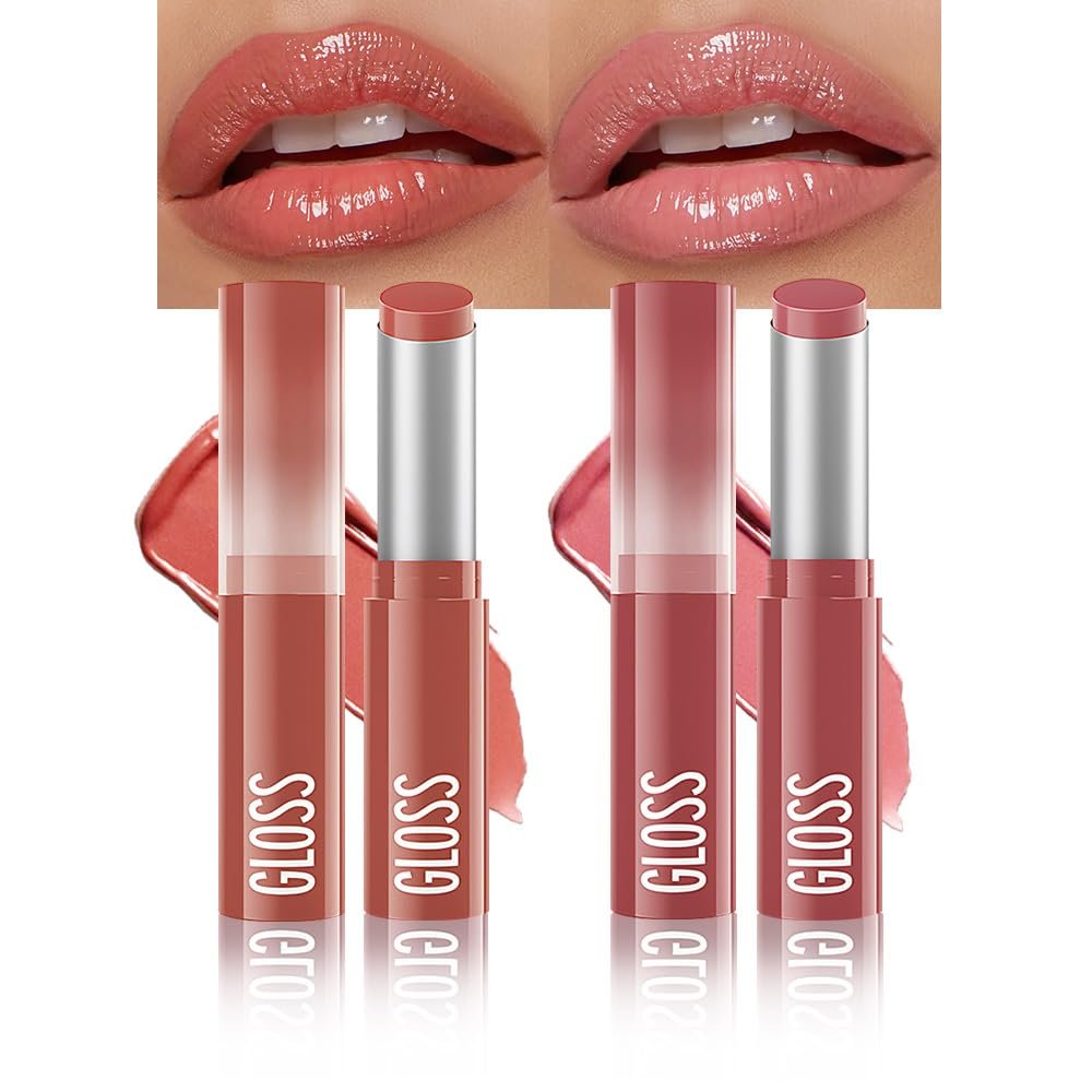 2Pcs Pink Honey Tinted Lip Stain Lip Balm Lip Gloss Lipstick, Sheer Hydrating Lip Stains Tint, Moisturizing Lip Color for All Skin Tones, Nourishing Lip Balm with a Hint of Natural Black Cherry