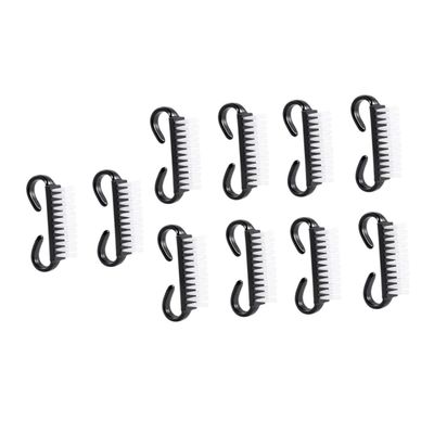 ABOOFAN 10 Pcs Fingernail Scrubber Brush for Nail Art Dust Removal Small Manicure Cleaning Tools with Stiff Bristles for Precise Fingernail Care and Nail Dust Cleaning