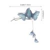 Zerodeko 2pcs Double Butterfly Hair Clips with Blue Tassels Metal Decorative Hair Pins for Women Elegant Accessories for Daily Wear and Special Occasions view 2