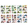 10 Sheet Temporary Tattoos for Kids, Tractor Party Favors, Kids Tattoos Temporary for Boys, Girls view 3