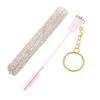 STOBAZA Diamond Crystal Lash Applicator Brush Multifunctional Eyelashes and Eyebrow Makeup Tool Compact Travel-friendly Mascara Wand with Elegant Pearl Handle for Precise Lash Separation view 1