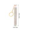 STOBAZA Diamond Crystal Lash Applicator Brush Multifunctional Eyelashes and Eyebrow Makeup Tool Compact Travel-friendly Mascara Wand with Elegant Pearl Handle for Precise Lash Separation view 2