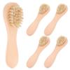 ABOOFAN 5pcs Ultra-Soft Bristle Facial Cleansing Brush Manual Face Brush for Deep Pore Exfoliation and Makeup Removal with Comfortable Wood Handle for Women Skin Care and Massage view 1
