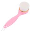 ABOOFAN Manual Facial Cleansing Brush Soft Bristle Skin Care Tool for Deep Pore Cleaning Exfoliating and Gentle Massage Suitable for Sensitive Skin Pink view 1