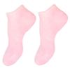 Cabilock Sebs Moisturizing Foot Skin Socks for Cracked Heels Protective Soft Cushioning Socks Rejuvenate Feet with Anti-flaking Care for Women Pink view 1