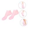 Cabilock Sebs Moisturizing Foot Skin Socks for Cracked Heels Protective Soft Cushioning Socks Rejuvenate Feet with Anti-flaking Care for Women Pink view 3