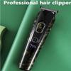 YHNNH Men's Hair Clippers, Adjustable Trimmers, Rechargeable Cordless Electric Hair Clippers, Professional Beard Trimming Tools view 3
